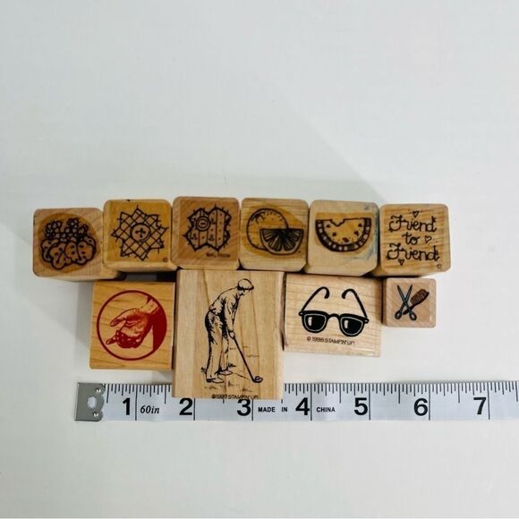 Rubber Stamp Bundle Of 10 Stamps For Scrapbooking Crafting - Picture 2 of 11